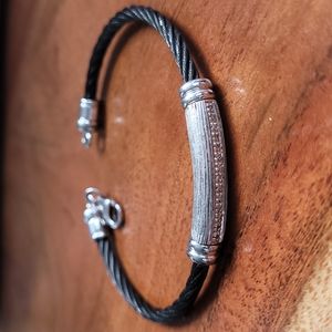 Diamond Cable Rope Bracelet